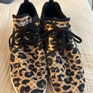Ariat Black and Tan Leopard Sneakers